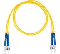 Оптический коммутационный шнур DATAREX патч-корд st-st duplex os2 нга-hf желтый 1,0 м DR-223341