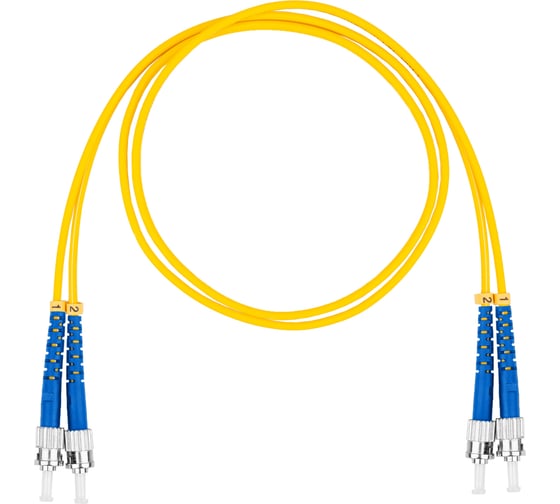 Оптический коммутационный шнур DATAREX патч-корд st-st duplex os2 нга-hf желтый 1,0 м DR-223341