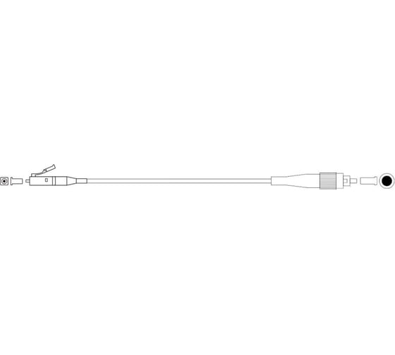 Монтажный оптический шнур DATAREX lc-fc, om2, нга-hf, оранжевый, 3,0 м DR-224014 1