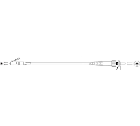 Монтажный оптический шнур DATAREX lc-st, om4, нга-hf, маджента, 3,0 м DR-224334