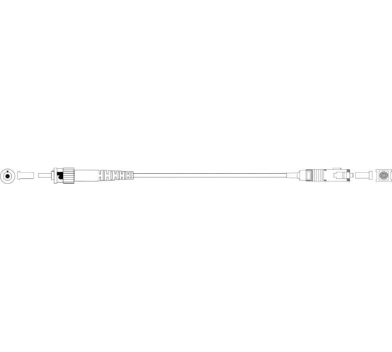 Монтажный оптический шнур DATAREX sc-st, om3, нга-hf, бирюзовый, 3,0 м DR-225324
