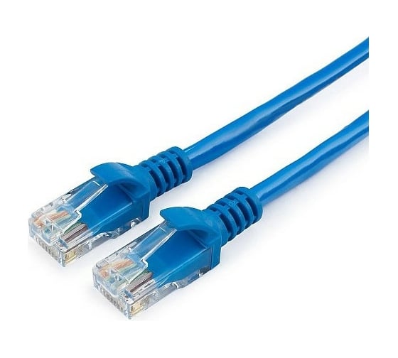 Патч-корд Гарнизон CCA light UTP кат.5e, 3м, литой, многожильный (синий), PC-UTP-5e-3-B 1