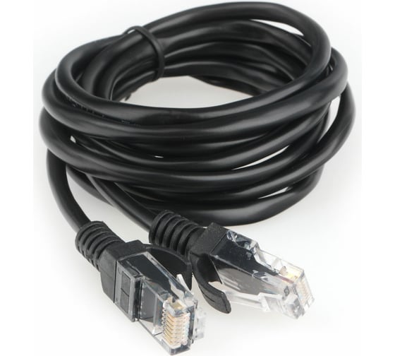 Патч-корд Гарнизон CCA light UTP кат.5e, 2м, литой, многожильный (черный), PC-UTP-5e-2-BK