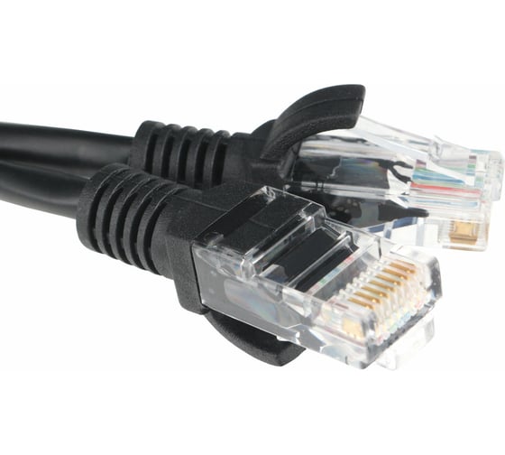 Патч-корд Гарнизон CCA light UTP кат.5e, 2м, литой, многожильный (черный), PC-UTP-5e-2-BK