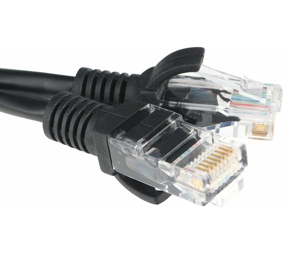 Литой многожильный патч-корд Гарнизон CCA light UTP категория 5e, 5м, (черный), PC-UTP-5e-5-BK