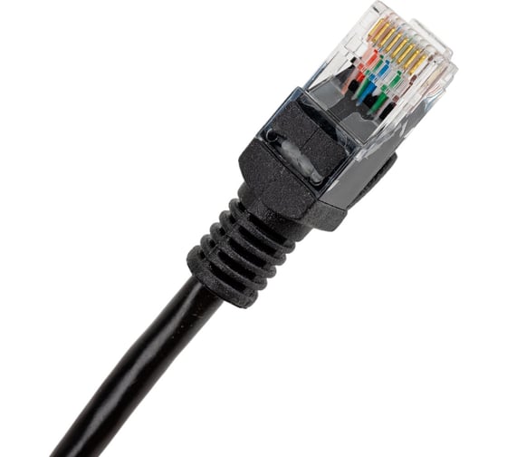 Литой многожильный патч-корд Cablexpert медный UTP категория 5e, 0.25м, (черный), PP10-0.25M/BK