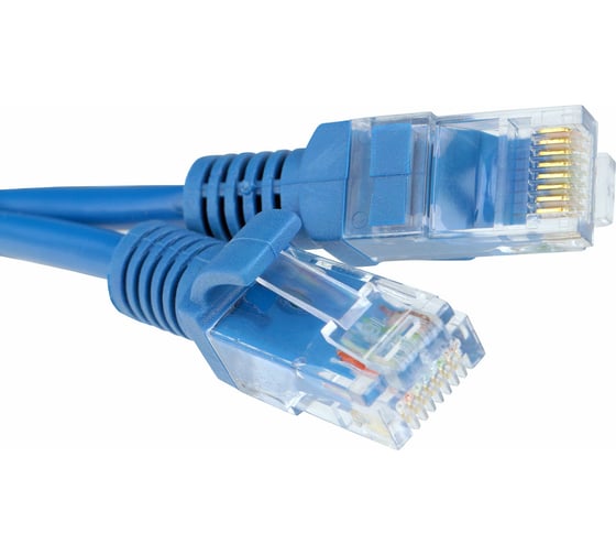 Литой многожильный патч-корд Гарнизон CCA light UTP категория 5e, 5м, (синий), PC-UTP-5e-5-B