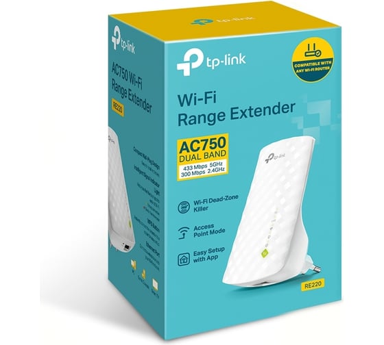 Усилитель wi-fi сигнала TP-Link RE220