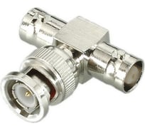 Переход BNC штекер - 2 х BNC гнездо Pro Legend T-connector металл, PL2349
