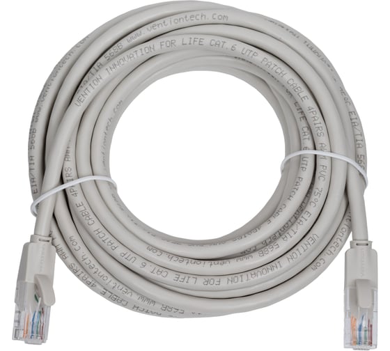Прямой патч-корд VENTION UTP cat.6, RJ45 - 5м. Серый IBEHJ 1