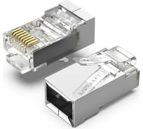 Коннектор RJ45 (8p8c) VENTION, FTP, cat. 5e, под витую пару, экранированный (10шт.) IDAR0-10
