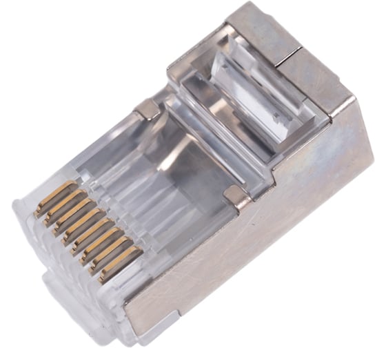 Коннектор RJ45 (8p8c) VENTION, FTP, cat. 6, под витую пару, экранированный (10шт.) IDCR0-10