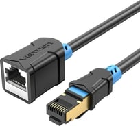 Прямой патч-корд удлинитель VENTION SSTP cat.6, RJ45 - 1.5м. Черный IBLBG