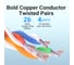 Прямой патч-корд удлинитель VENTION SSTP cat.6, RJ45 - 1.5м. Черный IBLBG 7