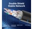 Прямой патч-корд удлинитель VENTION SSTP cat.6, RJ45 - 1.5м. Черный IBLBG 8