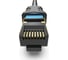 Прямой патч-корд удлинитель VENTION SSTP cat.6, RJ45 - 1.5м. Черный IBLBG 10