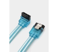 Кабель VENTION SATA 3 M/SATA 3 M угол 90 с защелками, голубой - 0.5 м KDDSD