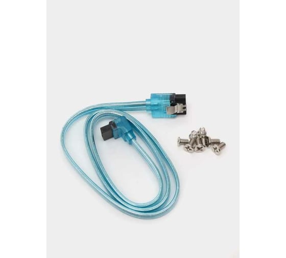 Кабель VENTION SATA 3 M/SATA 3 M угол 90 с защелками, голубой - 0.5 м KDDSD