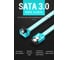 Кабель VENTION SATA 3 M/SATA 3 M угол 90 с защелками, голубой - 0.5 м KDDSD 4