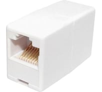 Компьютерный проходник, гнездо-гнездо 8P-8C, белый REXANT 03-0101 217877