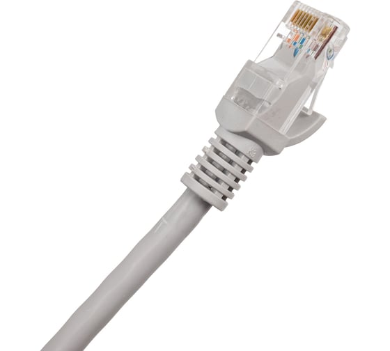 Патч-корд Cablexpert LSZH медный UTP кат.5e, 0.5м, литой, многожильный (серый), PP30-0.5M
