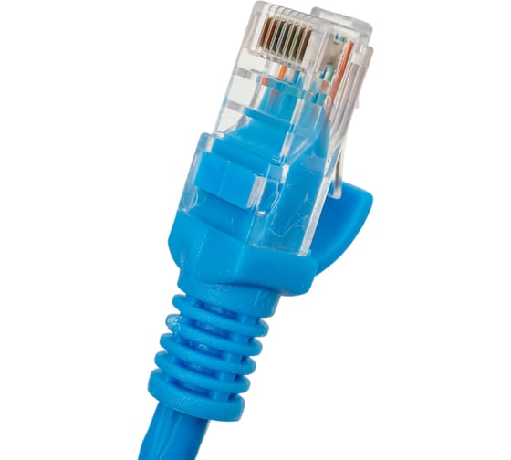 Патч-корд Cablexpert LSZH медный UTP кат.5e, 1м, литой, многожильный (синий), PP30-1M/B