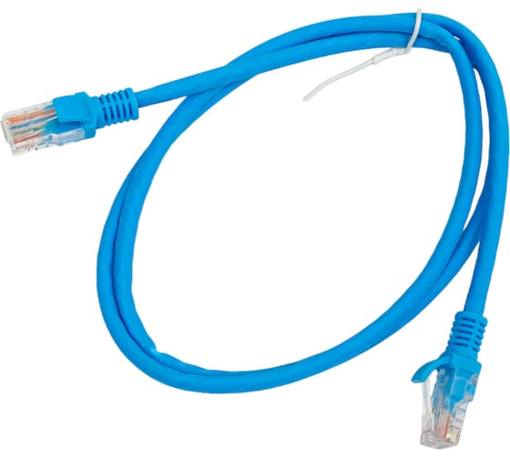 Патч-корд Cablexpert LSZH медный UTP кат.5e, 1м, литой, многожильный (синий), PP30-1M/B