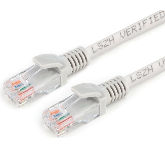 Патч-корд Cablexpert LSZH медный UTP кат.5e, 20м, литой, многожильный (серый), PP30-20M