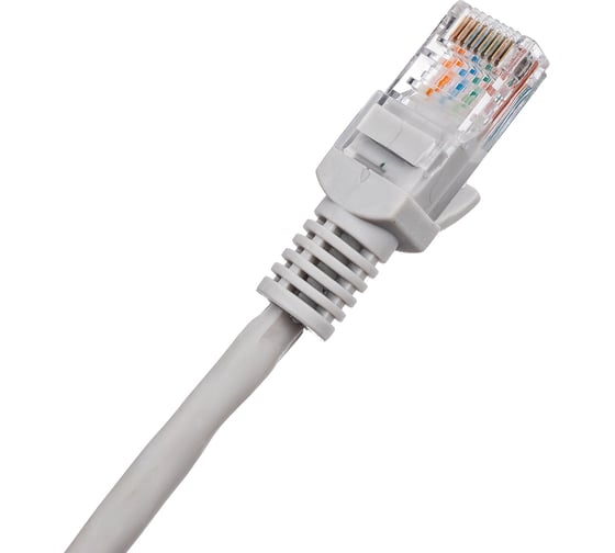 Патч-корд Cablexpert LSZH медный UTP кат.5e, 5м, литой, многожильный (серый), PP30-5M