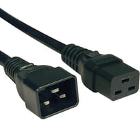 Кабель питания Hyperline PWC-IEC19-IEC20-0.5-BK IEC 320 C19 - IEC 320 C20 (3x1.5), 16A, прямая вилка, 0.5м, цвет черный (ПВС-АП-3*1,5-250-C19C20-16-0,5 ГОСТ 30851.1-2002 (МЭК 60320-1:1994)) 