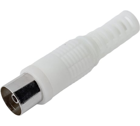 Антенное TV гнездо TDM ELECTRIC пластиковое без пайки белое SQ1809-0011