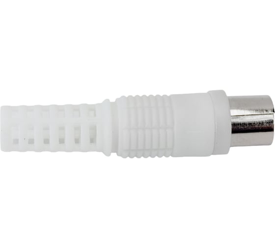 Антенное TV гнездо TDM пластиковое без пайки белое SQ1809-0011