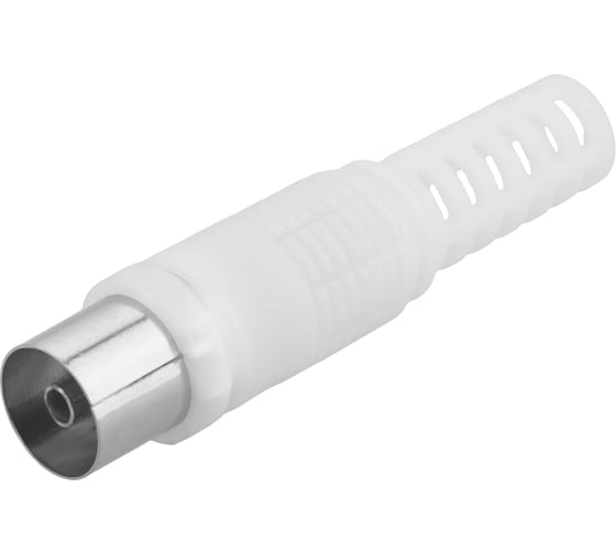 Антенное TV гнездо TDM ELECTRIC пластиковое без пайки белое SQ1809-0011