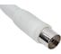 Антенное TV гнездо TDM ELECTRIC пластиковое без пайки белое SQ1809-0011 5