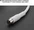 Антенное TV гнездо TDM ELECTRIC пластиковое без пайки белое SQ1809-0011 3