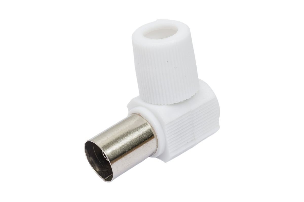 Антенное TV гнездо TDM угловое белое без пайки SQ1809-0016 - выгодная ...