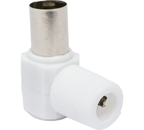 Антенное TV гнездо TDM ELECTRIC угловое белое без пайки SQ1809-0016