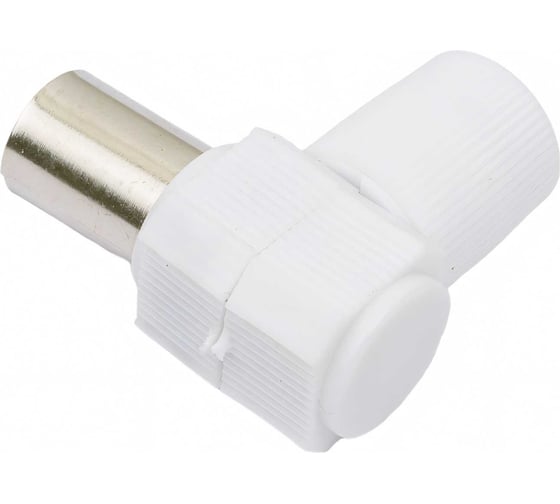 Антенное TV гнездо TDM угловое белое без пайки SQ1809-0016