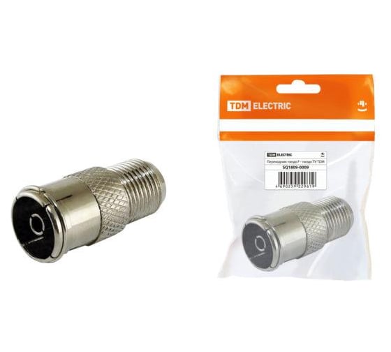 Переходник TDM гнездо F - гнездо TV SQ1809-0009