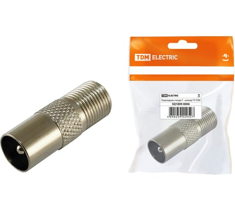 Переходник TDM гнездо F - штекер TV SQ1809-0006