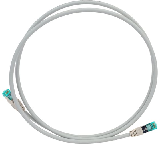 Экранированный патч-корд Hyperline S/FTP PC-LPM-SFTP-RJ45-RJ45-C6a-1.5M-LSZH-GY Cat.6a (100% Fluke Component Tested), LSZH, 1.5 м, серый 447296