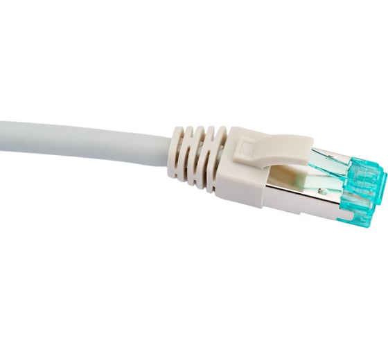 Экранированный патч-корд Hyperline S/FTP PC-LPM-SFTP-RJ45-RJ45-C6a-1.5M-LSZH-GY Cat.6a (100% Fluke Component Tested), LSZH, 1.5 м, серый 447296