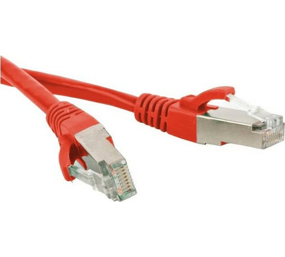 Экранированный патч-корд Hyperline U/FTP PC-LPM-STP-RJ45-RJ45-C6-0.5M-LSZH-RD Cat.6 (100% Fluke Component Tested), LSZH, 0.5 м, красный 230341 1