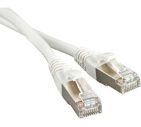 Экранированный патч-корд Hyperline F/UTP PC-LPM-STP-RJ45-RJ45-C5e-5M-LSZH-WH Cat.5е (100% Fluke Component Tested), LSZH, 5 м, белый 30995