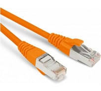 Экранированный патч-корд Hyperline F/UTP PC-LPM-STP-RJ45-RJ45-C5e-5M-LSZH-OR Cat.5е (100% Fluke Component Tested), LSZH, 5 м, оранжевый 230122