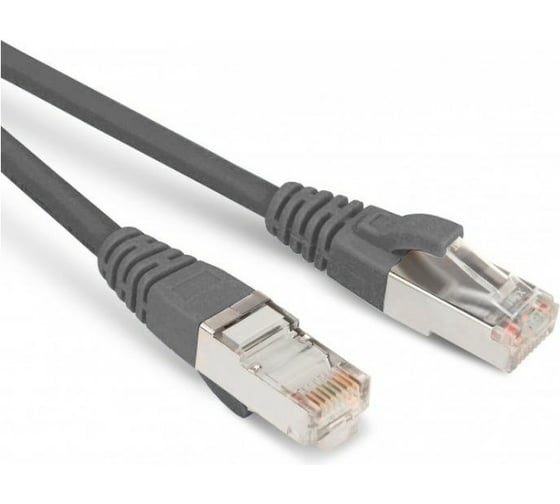 Экранированный патч-корд Hyperline S/FTP PC-LPM-SFTP-RJ45-RJ45-C6-8M-LSZH-GY Cat.6 (100% Fluke Component Tested), LSZH, 8 м, серый 264524