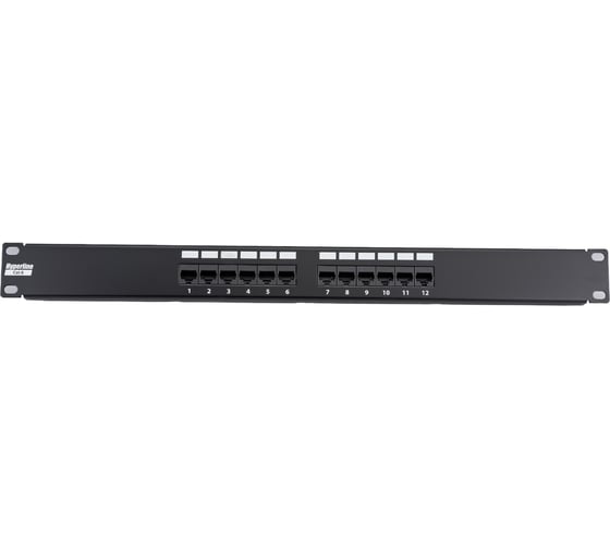 Патч-панель Hyperline PP2-19-12-8P8C-C6-110D 19", 1U, 12 портов RJ-45, категория 6, Dual IDC 433641