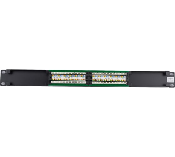 Патч-панель Hyperline PP2-19-12-8P8C-C6-110D 19", 1U, 12 портов RJ-45, категория 6, Dual IDC 433641