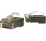 Разъем легкой оконцовки Hyperline PLEZ-8P8C-UA-C5-SH-100 RJ-45 (8P8C) под витую пару, язычок Arch, категория 5e (50 µ"/ 50 микродюймов), экранированный, универсальный, для одножильного и мно 2
