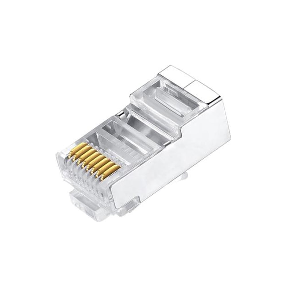 Разъем легкой оконцовки Hyperline PLEZ-8P8C-U-C6-SH-100 RJ-45 (8P8C ...